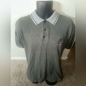 Men’s used Dynasty size L large vintage retro Arizona Diamondbacks polo shirt